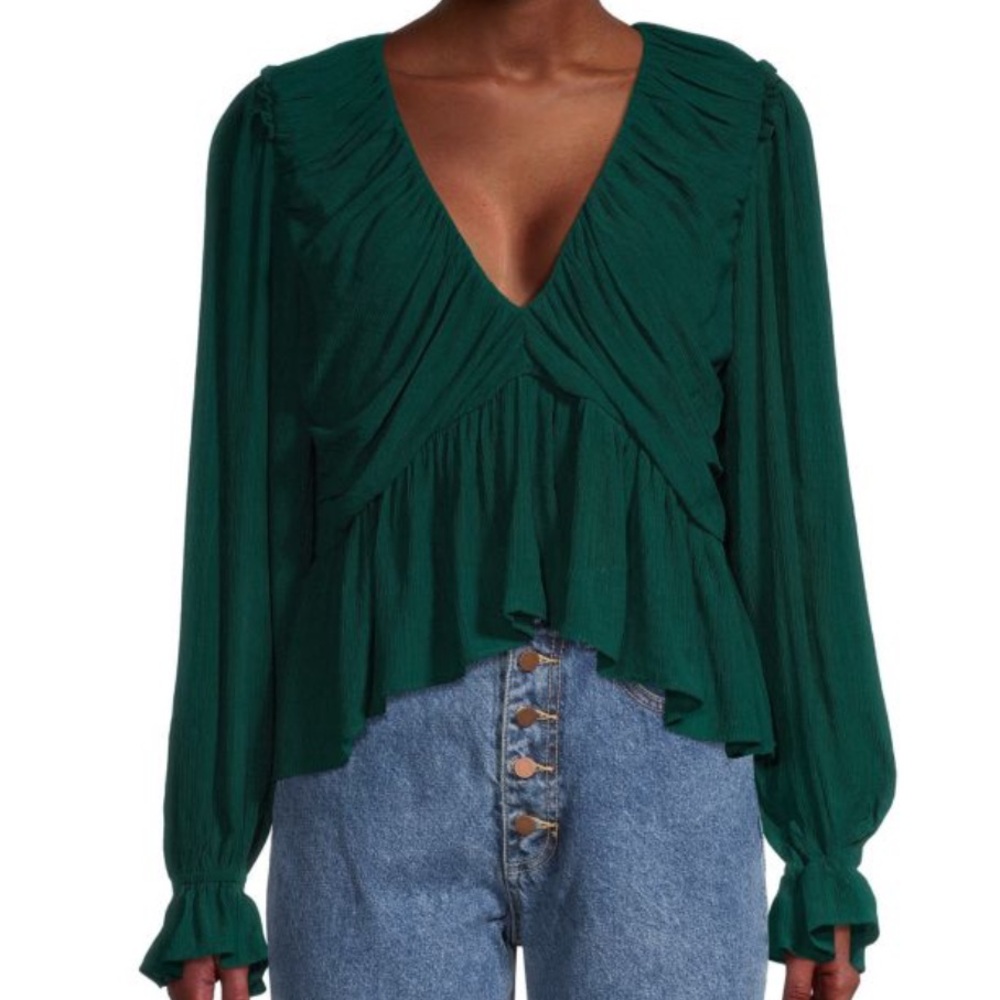 Free People Peplum Blouse